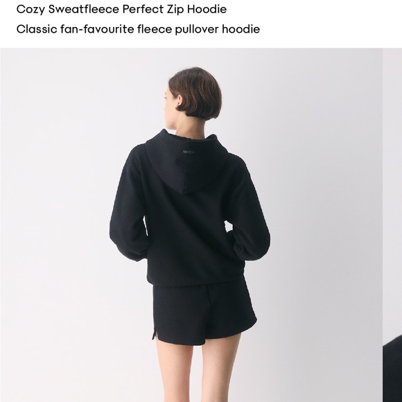 ARTIZIA BLACK SWEAT FLEECE ZIP FRONT HOODIE LARGE PERFECT FIT - Picture 10 of 12